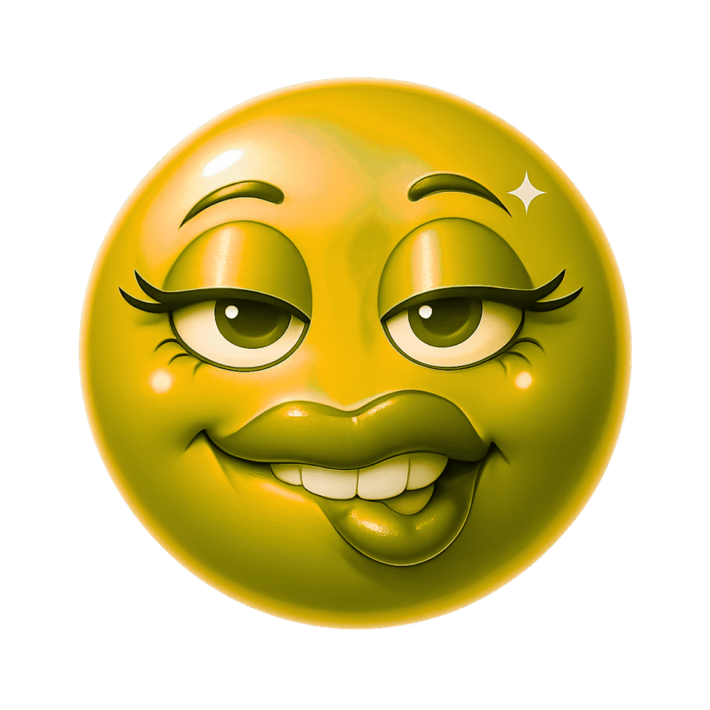 a yellow smiley face with a black background