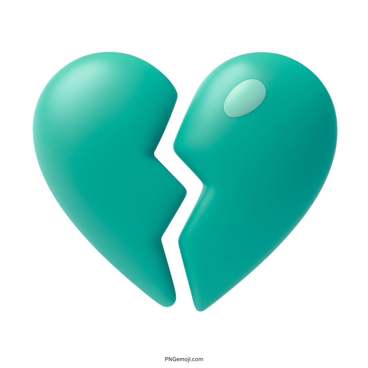 3D broken heart emoji representing sadness, heartbreak, love loss, and emotional pain