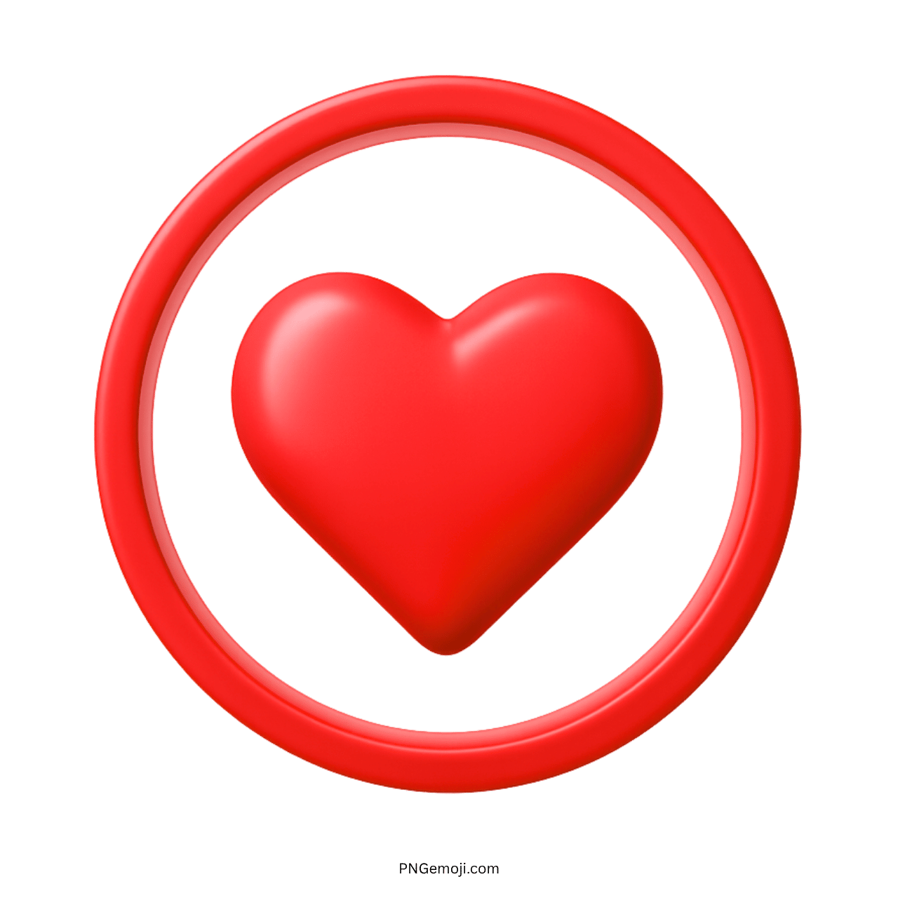 3D red heart emoji symbol expressing romantic love, passion, and deep emotional connection