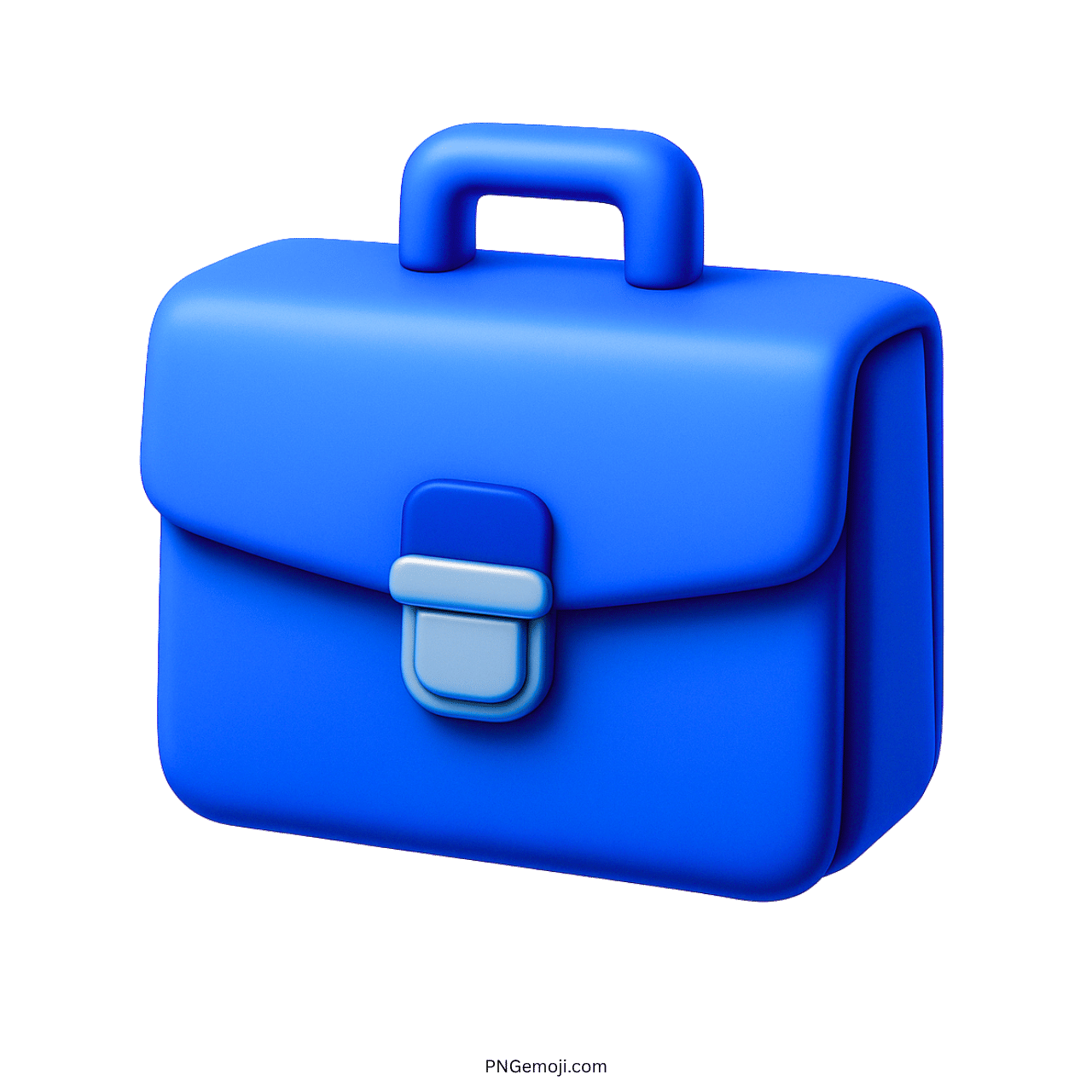 a blue briefcase on a black background