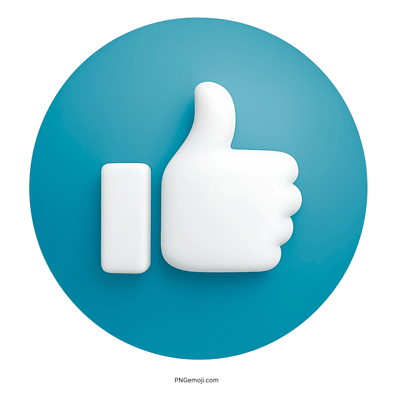 3D Facebook like emoji icon showing thumbs-up for approval or positive feedback