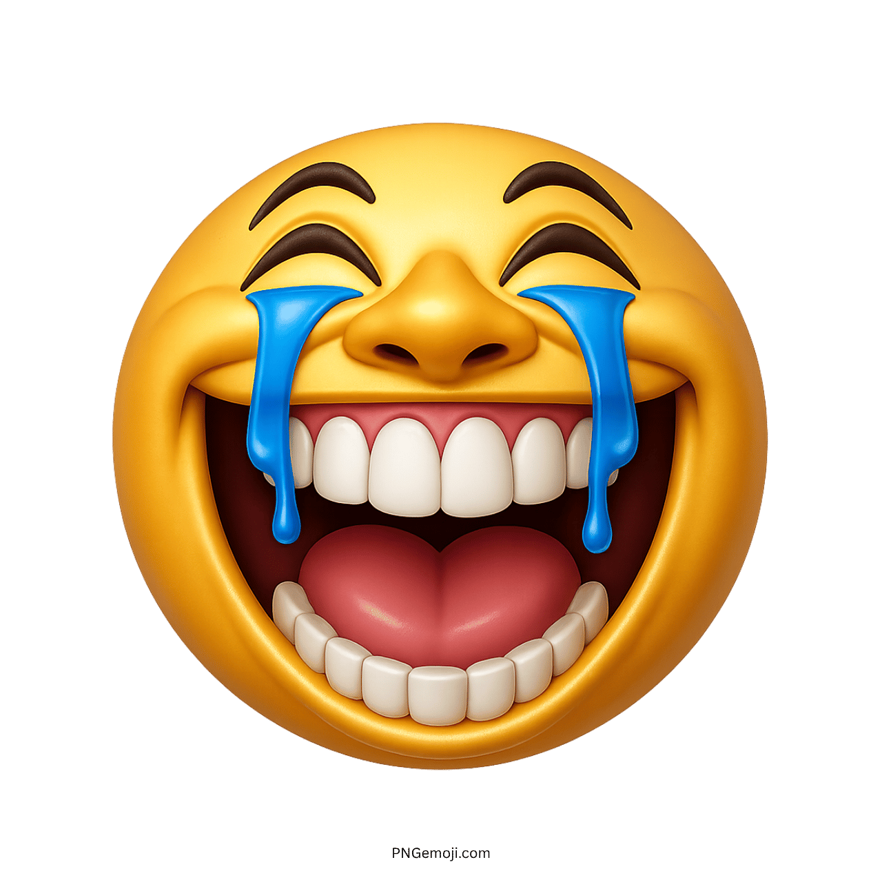 Laughing emoji with tears and a big smile