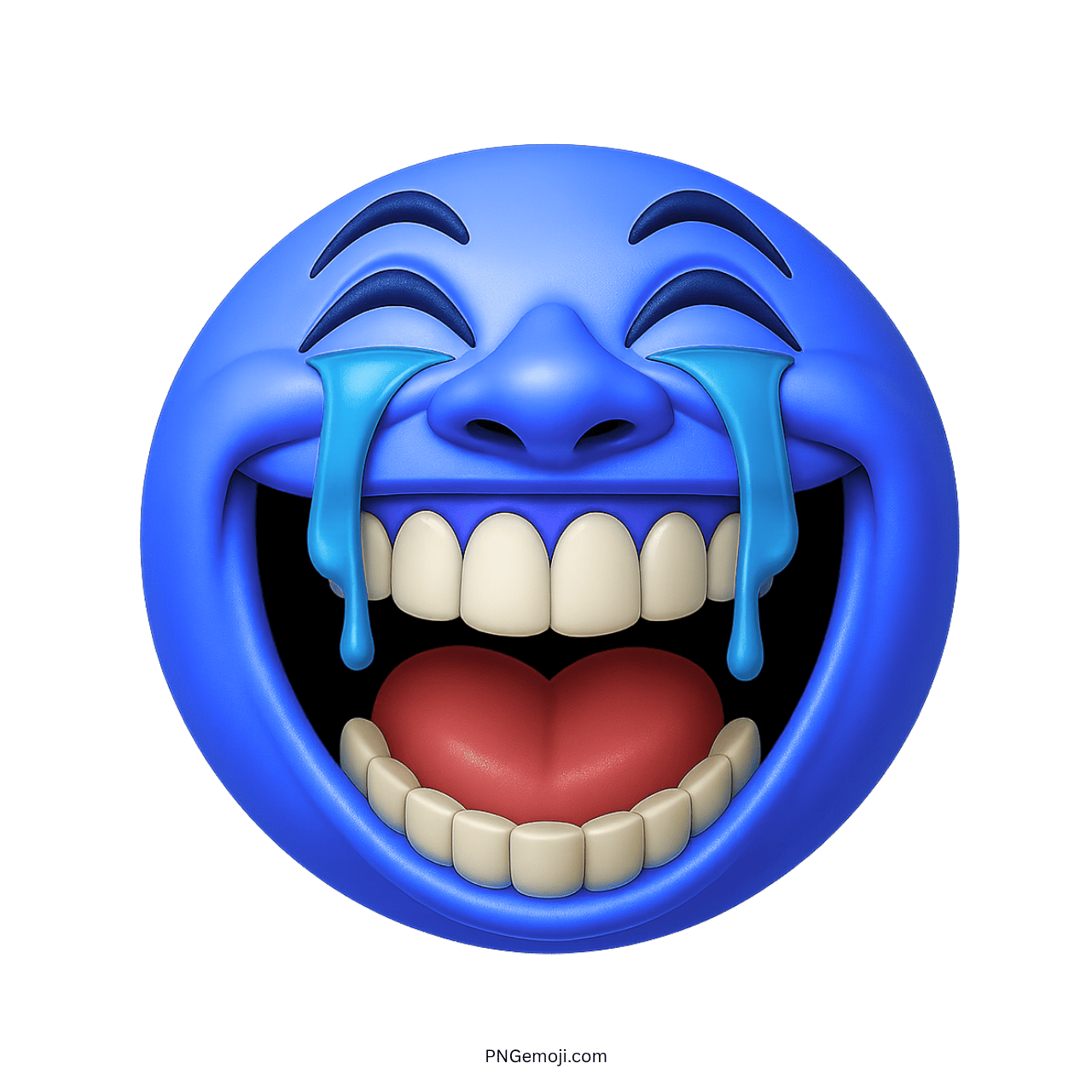 Laughing funny emoji with tears and a big smile