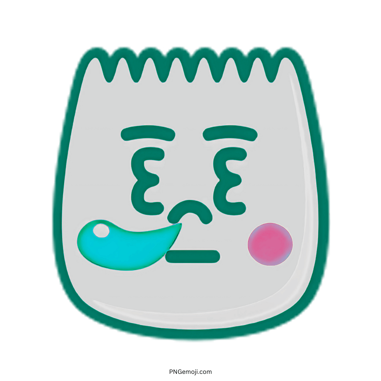 Nap Tiktok Emoji showing sleepy face with closed eyes and cartoon style design
