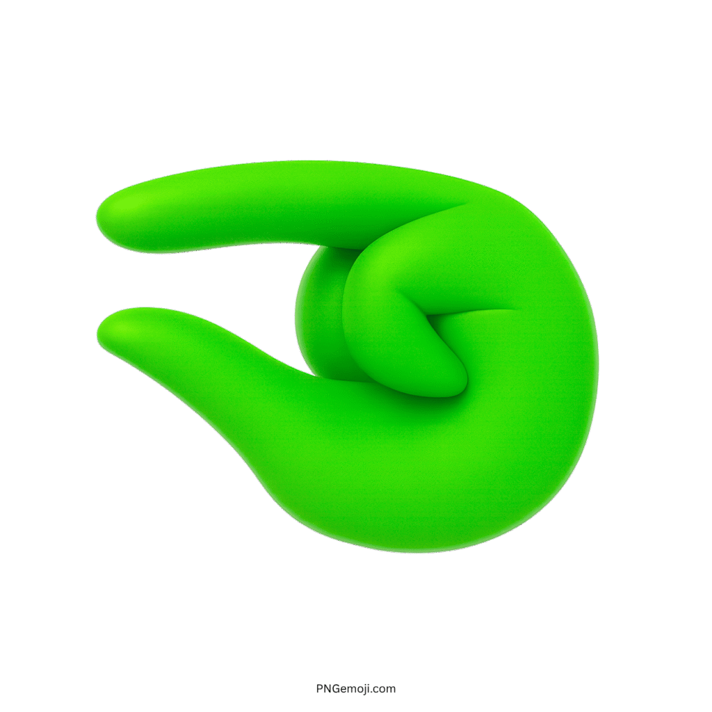 Small green hand emoji with a pinching gesture
