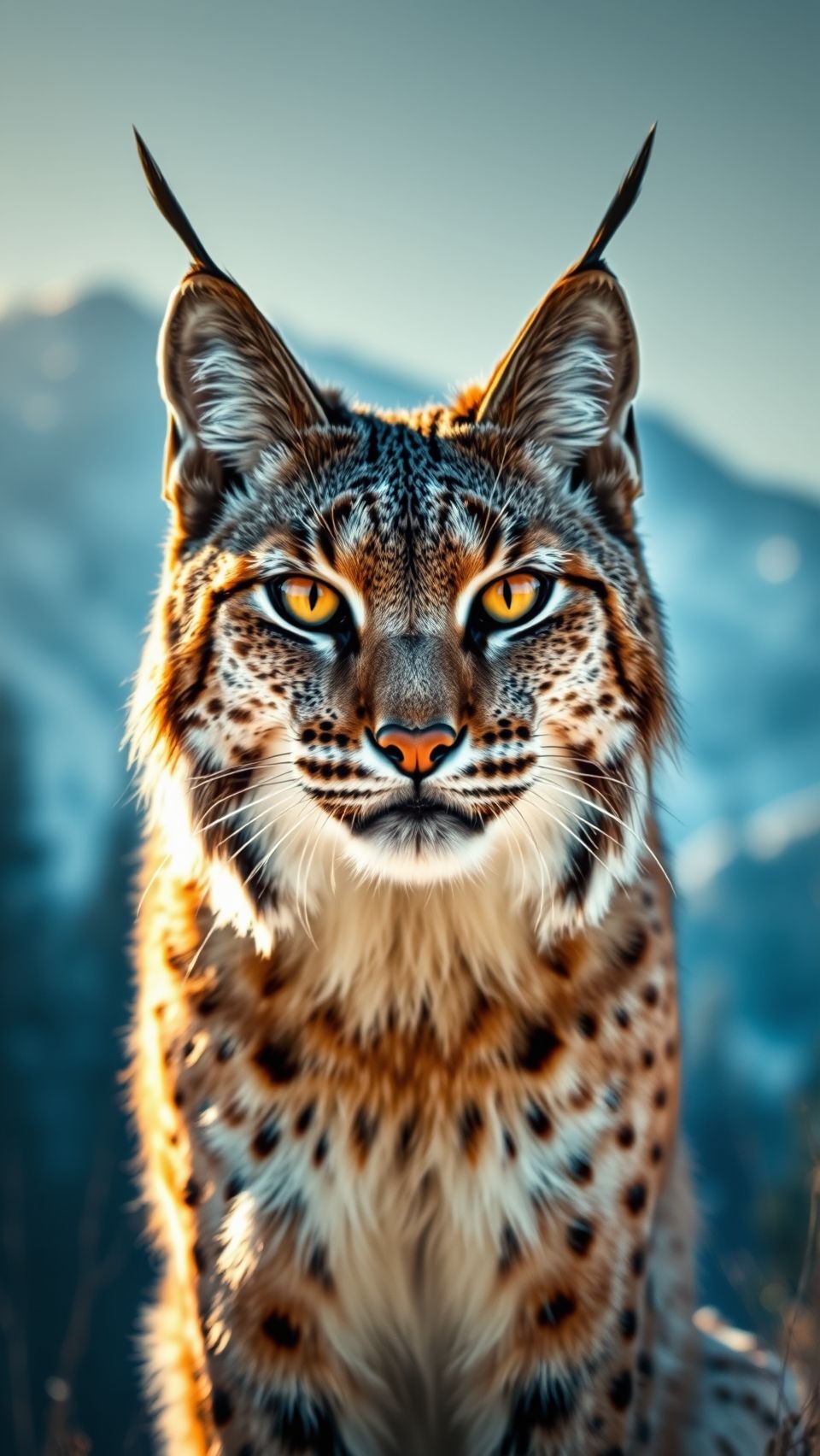 Close-up of majestic lynx in natural habitat with stunning high-resolution details