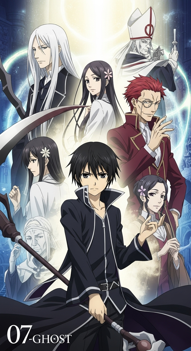 07-Ghost anime characters HD fantasy wallpaper with Teito Klein and bishops