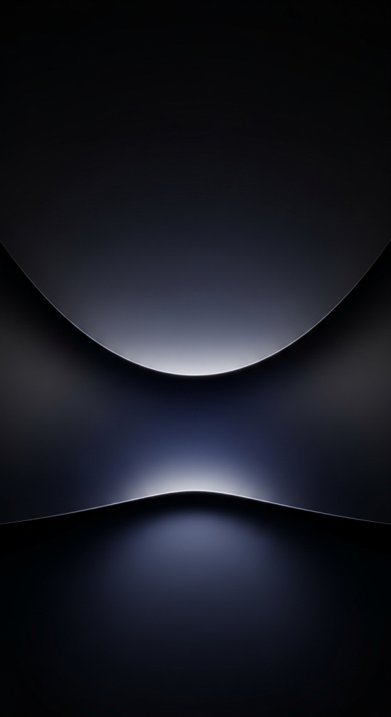 Dark iPhone wallpaper with elegant minimal gradient design and smooth abstract curves in HD