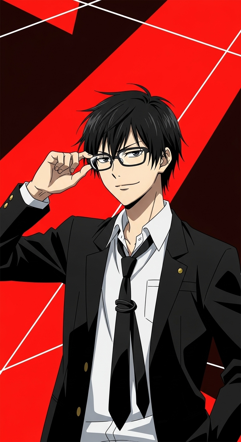 Haven’t You Heard I’m Sakamoto anime wallpaper featuring cool stylish character in school uniform