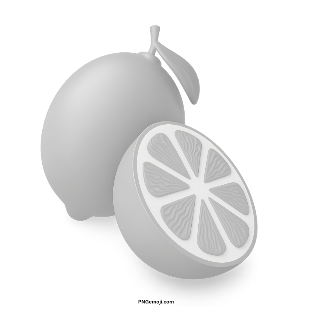 Lime emoji symbol showing citrus fruit design commonly used in keyboards and messaging apps.
