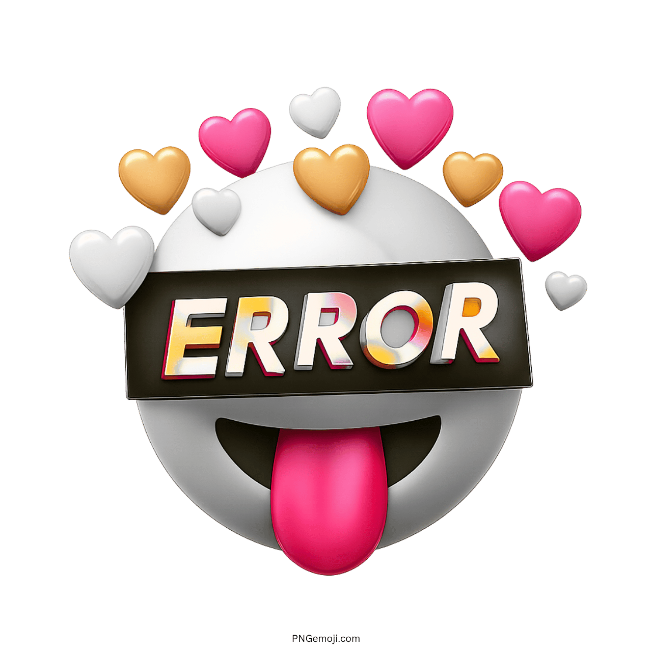 Error Emoji Multicolor 3D PNG, ClipArt Collection – PNG Emoji