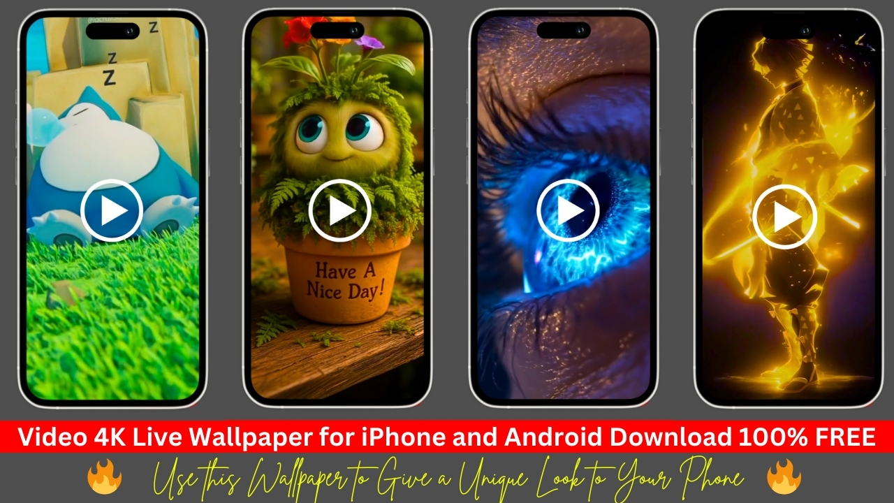 4K video live wallpaper for iPhone and Android free download unique phone backgrounds