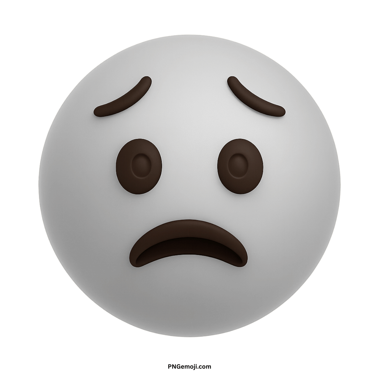 Worried Face Emoji PNG, Meaning, Copy And Paste » PNGemoji