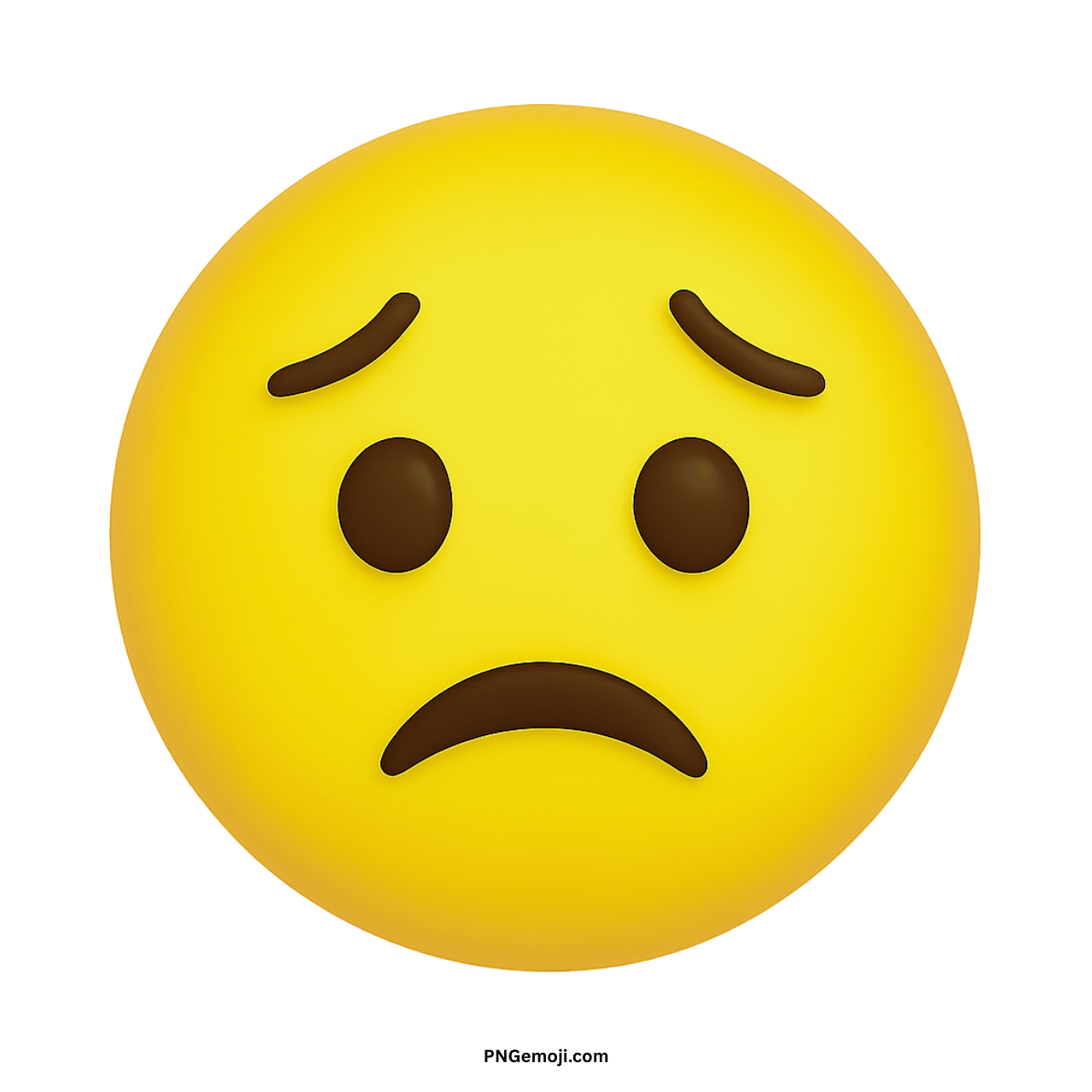 Worried Face Emoji PNG, Meaning, Copy And Paste » PNGemoji